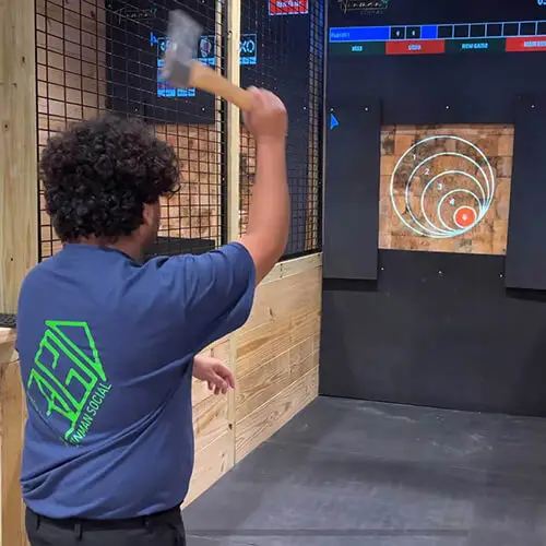 Axe throwing, things to do in Social Tinman